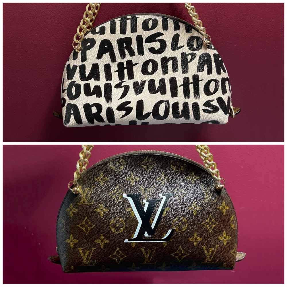 🎭SOLD🎭 Custom LV Trousse Demi Ronde GM